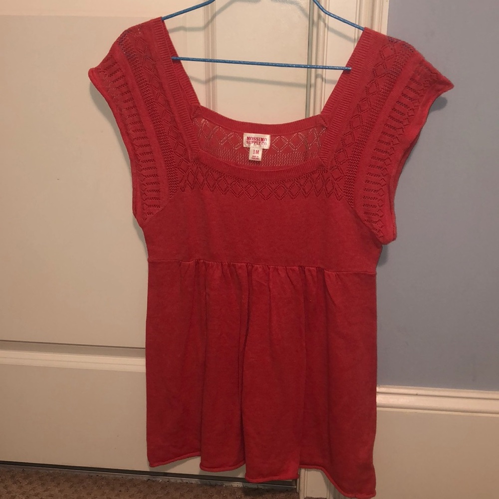 Salmon colored blouse